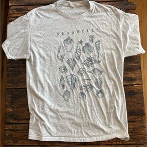 Jerzees Gray Seashells Tee